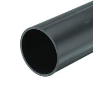 QUARKZMAN Tube Rigide en PVC Tube Rond 69,4mm ID 76mm OD 20cm Longueur Gris Foncé pour Conduite d'Eau, Artisanat, Manchon de Câble