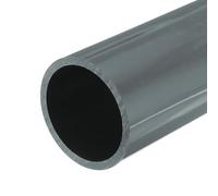 QUARKZMAN Tube Rigide en PVC Tube Rond 76,6mm ID 90mm OD 20cm Longueur Gris Clair pour Conduite d'Eau, Artisanat, Manchon de Câble