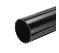 QUARKZMAN Tube Rigide PVC Tuyau Rond 67.8mm ID 75mm OD 50 cm de Long Noir PVC Pipe Résistance Élevée aux Chocs pour Tuyaux d'Eau, Artisanat, Décoration, Gaine de Câble