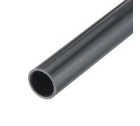 QUARKZMAN Tube Rond Rigide en PVC 11mm ID 13mm OD 350mm Longueur Gris Foncé pour Manchon de Câble de Conduite d'Eau