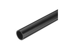 QUARKZMAN Tube Rond Rigide en PVC 21mm ID 25mm OD 350mm Longueur Noir pour Conduite d'Eau, Artisanat, Manchon de Câble