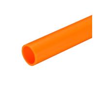 QUARKZMAN Tube Rond Rigide en PVC 21mm ID 25mm OD 350mm Longueur Orange pour Conduite d'Eau, Artisanat, Manchon de Câble