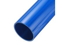 QUARKZMAN Tube Rond Rigide en PVC 67.8mm ID 75mm OD 0.5M Blue Résistant aux Chocs pour Conduite d'Eau, Artisanat, Décoration, Manchon de Câble