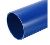 QUARKZMAN Tube Rond Rigide en PVC Tubes 101,6mm ID 110mm OD 33cm de Longueur Bleu pour Manchon de Câble pour Tuyaux d'Eau