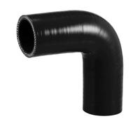 QUARKZMAN Tuyau En Silicone Universel Noir 1 Pièce Pour Voiture 90 Degrés | Diam. Int.: 40mm, Long.: 102mm, Épais.: 5mm, Temp.: -60°C~300°C, Press.: 1Mpa, Huile Moteur, Frein, Antigel