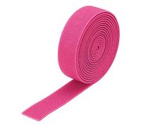 QUARKZMAN Twill Wide Elastic Band Double-Side 0.8 inch Flat 2 Yard Woven Elastic Band Knit Elastic Spool Heavy Stretch Strap Rose Red pour Sewing, Waistband