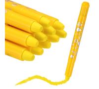 QUARKZMAN Twist Crayons, Twist Crayons Gel Aquarelle Ensemble Lavable Texture Soie Douce pour Arts Dessin Projet DIY Fournitures Coloriage Cadeau (Yellow, Pack of 11)
