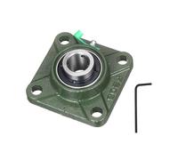 QUARKZMAN UCF205-14 Palier Lisse, Alésage De 7/8 Pouce Auto-Alignant, Base En Fonte Solide, Palier À Billes Monté Sur Flasque Carré En Acier Chromé, (ABEC3)