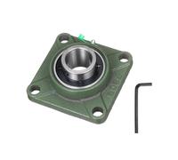 QUARKZMAN UCF208-24 Palier Lisse, Alésage De 1-1/2 Pouce Auto-Alignant, Base En Fonte Solide, Palier Lisse À Flasque Carré Monté En Acier Chromé, (ABEC3)