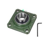 QUARKZMAN UCF209-28 Palier Lisse, Alésage De 1-3/4 Pouce Auto-Alignement, Base En Fonte Solide, Palier Lisse À Flasque Carré Monté En Acier Chromé Avec Roulement À Billes, (ABEC3)