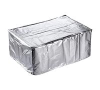 QUARKZMAN Universel Moniteurs Imprimante Poussière Housse 27,6x17,7x11,8 Pouces Oxpourd Tissu Antistatique Étanche Multi-Fonction Manche pour Protection, Argent