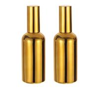 QUARKZMAN Vaporisateur à Cocktail 2Pcs 100ml (3.4Oz) en Acier Inoxydable, Vaporisateur de Bar Martini Vermouth, Bouteille de Pulvérisation de Parfum Rechargeable, Ton Doré