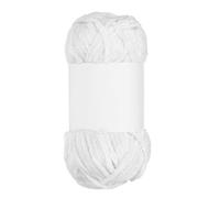 QUARKZMAN Velvet Chenille Yarn Bulky Fluffy Chunky Yarn pour Crochet Soft Chenille Blanket pour Hand Knitting Crocheting (White, 87.5 Yards/80m)