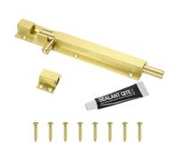 QUARKZMAN Verrou À Coulisseau, 8 Pouces serrure de sûreté Pour Porte En Acier Inoxydable Avec Vis, Verrous Coulissants Pour Portes De Grange, Armoires, Portes De Patio, Or