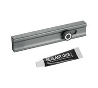 QUARKZMAN Verrou Coulissant, serrure de sûreté À obus Adhésif 6 Pouces, Serrures À Coulisseau En Alliage D'Aluminium Pour Portes En Applique Ou Enfoncées, Fenêtre, Gris