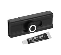 QUARKZMAN Verrou Coulissant, serrure de sûreté À obus Adhésif De 3 Pouces, Serrure À Coulisse En Alliage D'Aluminium Pour Portes En Applique Ou Enfoncées, Fenêtre, Noir