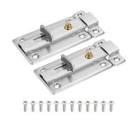 QUARKZMAN Verrou De Porte 3.43 X 1.65 Pouce Verrou Coulissant À Ressort Monté En Surface Verrou À Coulisseau En Acier Inoxydable Pour Meuble Armoire Porte Clôture Grille, Lot De 2