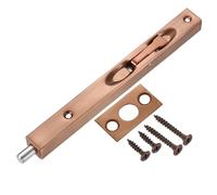 QUARKZMAN Verrou En Applique, 8 Pouces En Acier Inoxydable Sécurité Porte Garde Levier Action Loquet Coulissant Verrou, Rouge Bronze