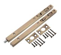 QUARKZMAN Verrou Encastré, 12 Pouces 304 Acier Inoxydable Sécurité Porte Garde À Levier Verrou Coulissant 2Pcs, Bronze