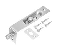 QUARKZMAN Verrou Encastré 4.06 x 0.87 Pouce Laiton Massif Pour Double Porte Verrou Coulissant Dissimulé Loquet En Acier Inoxydable Pour Portes Coulissantes Bois Armoire Placard Argent, Pack de 1
