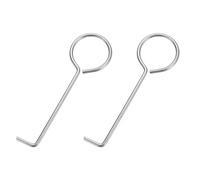 QUARKZMAN Vidange Levage Crochet, 2pcs INOX Acier Grille Extracteur Douche Drain Crochet pour Drain Couvercle Retrait Quotidien Propre, Argent