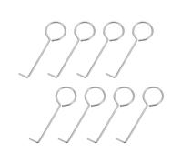 QUARKZMAN Vidange Levage Crochet, 8pcs INOX Acier Drain Grille Extracteur Douche Drain Crochet pour Drain Couvercle Retrait Quotidien Propre, Argent