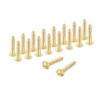 QUARKZMAN Vis À Bois, M2.5 x 12mm Laiton À Fente Tête Ronde Auto-Taraudeuse Rapide Métal Auto-Taraudage Pour Appareils Ménagers Intérieur Meubles Travail Du Bois Lot De 58