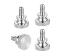QUARKZMAN Vis À Main Moletée M8x16mm, Vis À Main En Acier Inoxydable 304 À Tête Diamant Boulons Métriques À Tête Moletée Avec Boutons À Epaulement Serrage Manuel Fixations, Diam. 24mm 4 Pcs