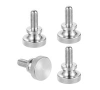 QUARKZMAN Vis A Papillon Moletées M8x20mm, Vis A Papillon En Acier Inoxydable 304 Tête Diamant Boulons Métriques à Tête Moletée Avec Boutons à Embase Serrage Manuel, Diam. 24mm 4 Pcs