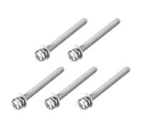 QUARKZMAN Vis à tête fraisée Phillips M3 x 30mm en acier inoxydable 304 combinées avec rondelle Grower et rondelle plate, 5 pièces