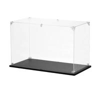 QUARKZMAN Vitrine En Acrylique 15.8"x8"x9.8" Organisateur De Stockage | Boîte D'Exposition Transparente, Présentoir Pour Collectibles Figurines D'Action, Montable, Antipoussière