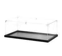 QUARKZMAN Vitrine En Acrylique 9.8"x17.7"x6" Organisateur De Stockage | Boîte D'Exposition Transparente, Présentoir Pour Figurines Action Et Objets De Collection, À Assembler, Anti-Poussière