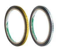 QUARKZMAN Washi Prisme Bande Ensemble 0,2 pouce x 55 Yards Holographique Métallisé Réfléchissant Bande Vacances Emballage et Environnement DIY Art 2 Rouleaux, Or Ton + Argent Ton