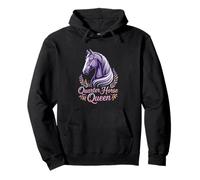 Quart de Cheval « Quart de Cheval Reine » Motif Floral Sweat à Capuche