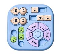 Quarteen Jouet interactif pour chien, puzzle pour petits chiens, jeu de réflexion 4 en 1, activité mentale, pour l'entraînement, l'intérieur, l'extérieur, dimensions 28 x 28 x 5 cm