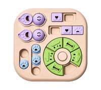 Quarteen Jouet interactif pour chien, puzzle pour petits chiens, jeu éducatif 4 en 1, roue rotative, option d'alimentation lente, activité mentale, intérieur, extérieur, chiots