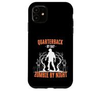Quarterback by Day Zombie by Night Funny Halloween Creepy Coque pour iPhone 11