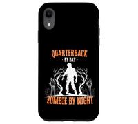 Quarterback by Day Zombie by Night Funny Halloween Creepy Coque pour iPhone XR