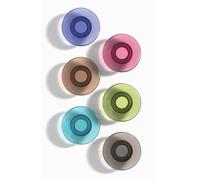 Quartet 85392 Lot de 6 aimants puissants pour tableaux blancs, aimants de terre rare pour tableaux blancs en verre, couleurs assorties