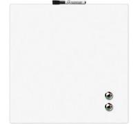 Nobo - Mini Tableau Magnétique Coloré Sans Cadre, Format Carré, Effaçable à Sec, Fixations Murales, Maison/Bureau, 360 x 360 mm, Blanc, 1903802