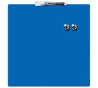Nobo - Mini Tableau Magnétique Coloré Sans Cadre, Format Carré, Effaçable à Sec, Fixations Murales, Maison/Bureau, 360 x 360 mm, Bleu, 1903873