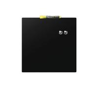 Nobo - Mini Tableau Magnétique Coloré Sans Cadre, Format Carré, Effaçable à Sec, Fixations Murales, Maison/Bureau, 360 x 360 mm, Noir, 1903774