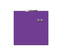 Nobo - Mini Tableau Magnétique Coloré Sans Cadre, Format Carré, Effaçable à Sec, Fixations Murales, Maison/Bureau, 360 x 360 mm, Violet, 1903897