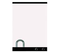 Nobo - Petit Tableau Magnétique Mural avec Pince à Document, Sans Cadre, Portait ou Paysage, Maison / Bureau, 430 x 580 mm, 1903859