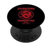 Quartier Chinois de Manhattan, New York, Lower East Side Chinois, New York PopSockets PopGrip Adhésif