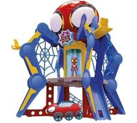 Spidey et Ses Amis Extraordinaires Web-Spinners, Quartier général de Spidey et Ses Amis avec Figurine, véhicule et Accessoires