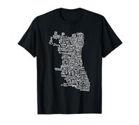 Quartiers de Chicago, Quartier Gothique rétro, Quartier Chic de Chitown T-Shirt