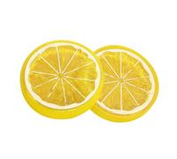 Quartiers de citron artificiels - Présentoir de fruits pour décoration de fête et photographie - Tranches de citron réalistes