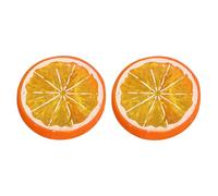 Quartiers de citron artificiels - Présentoir de fruits pour décoration de fête et photographie - Tranches de citron réalistes