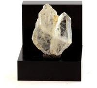 QUARTZ À AME - Pierre Naturelle en Provenance de France, Saint-André d'Embrun - Faden Quartz, Cristal Rare et Authentique 21.17 ct - Certificat d'Authenticité Inclus 26 x 19 x 8 mm G